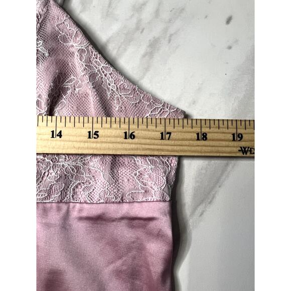 Pink Crop Top Women's Size Large/XL Coquette Preppy Girly Girl Tie Front Silky - Picture 7 of 8